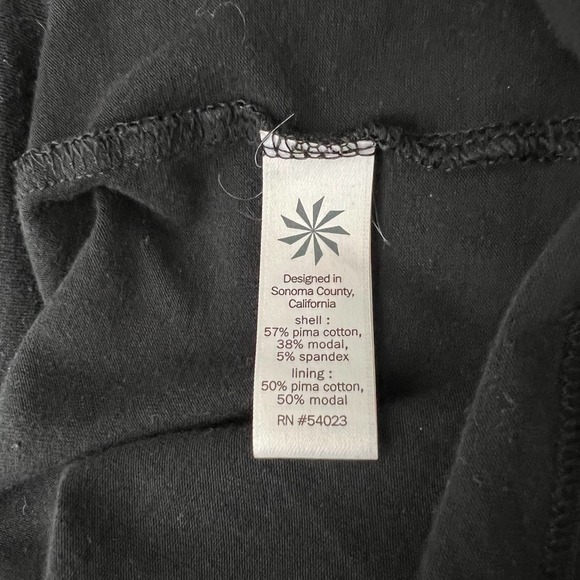 Athleta Black Rouched Midi Dress - Picture 5 of 6